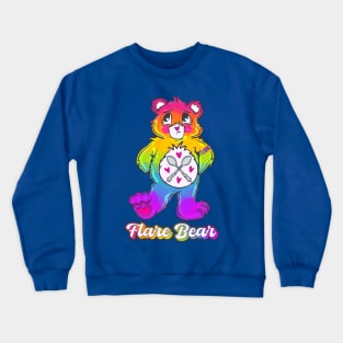 Rainbow Flare Bear Crewneck Sweatshirt